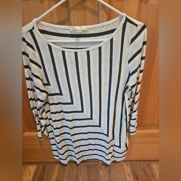 Cyrus Scoop Neck Striped Top - Picture 1 of 3